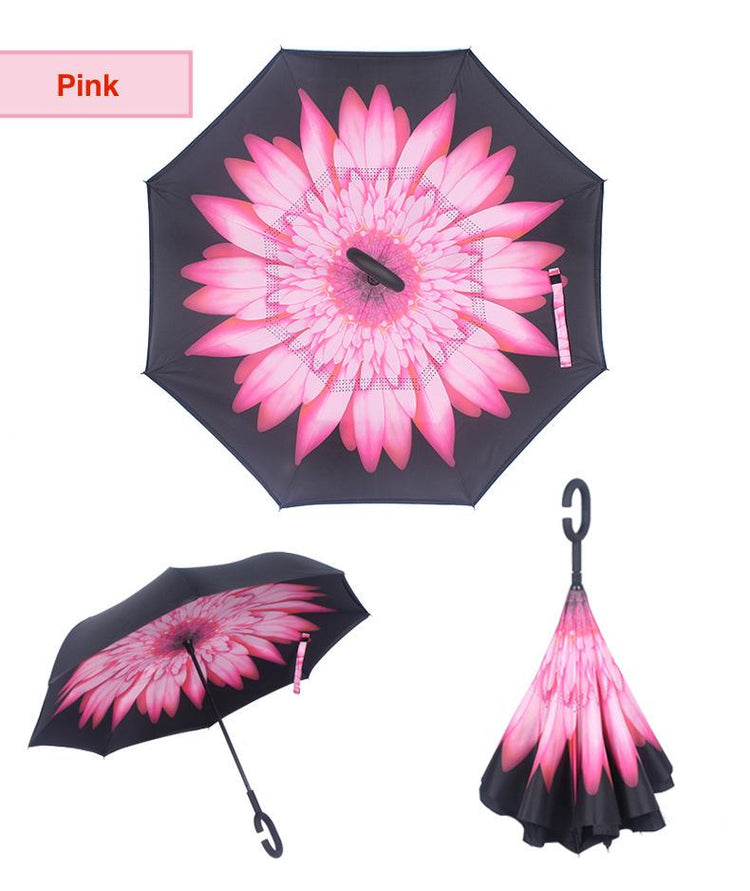 Reversible Umbrella Folds Like Magic to Keep You Dry