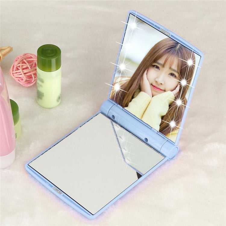 Cosmetic Portable Folding LED Compact Mirror