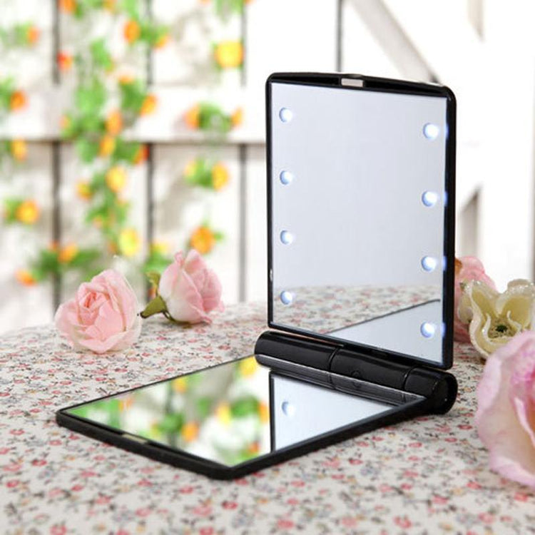 Cosmetic Portable Folding  LED Compact Mirror