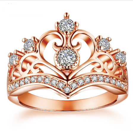 Royal Crown Duchess of Windsor Rose Gold Ring