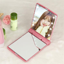 Cosmetic Portable Folding  LED Compact Mirror